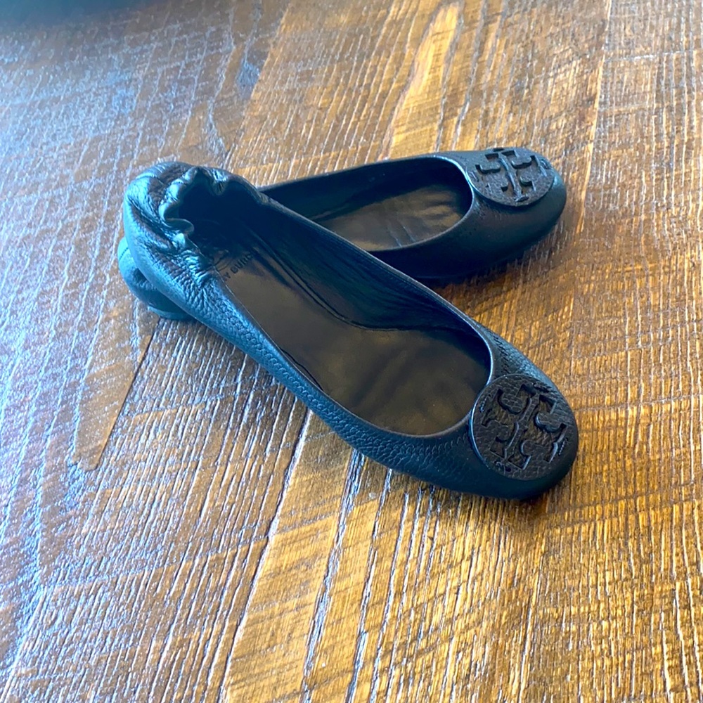 Tory Burch Minnie Ballet Flats, Black Size 7.5